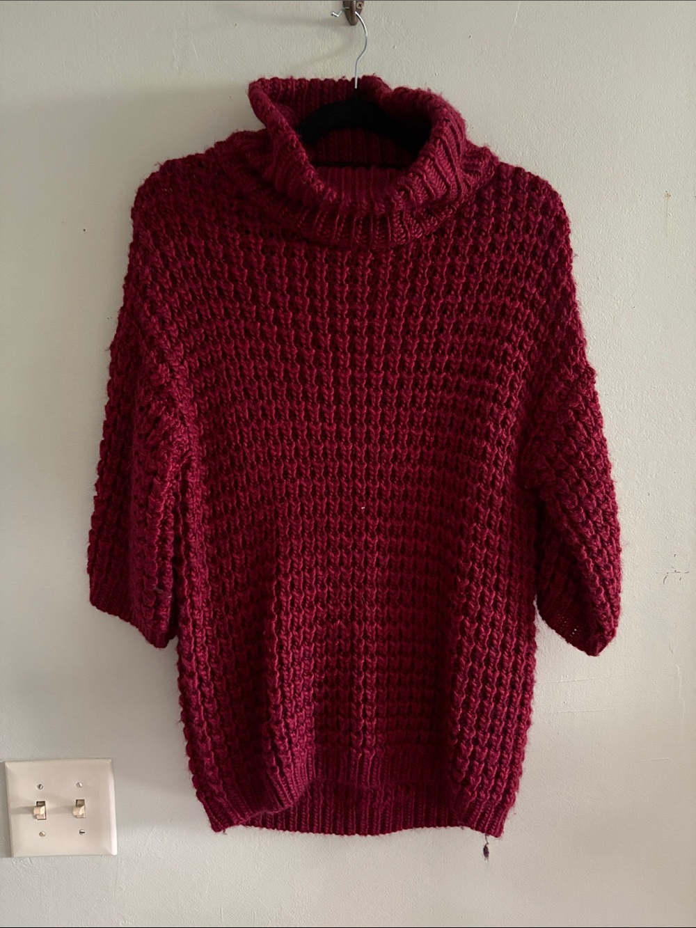 Anthropologie plenty by Tracy cowl neck oversized alpaca sweater XS